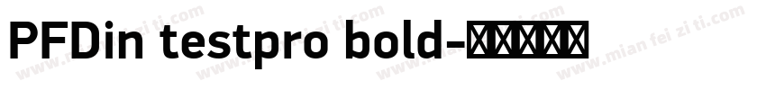 PFDin testpro bold字体转换